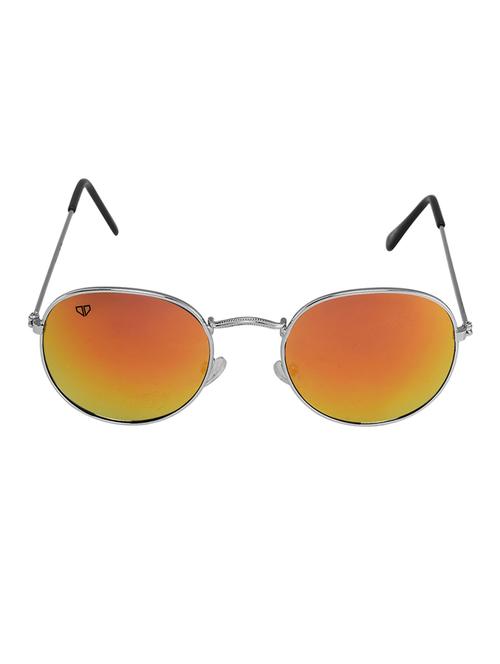 walrus royal golden mirror color unisex oval sunglass - ws-ryl-ii-230707 - 13931239 - Very Small Image - 1