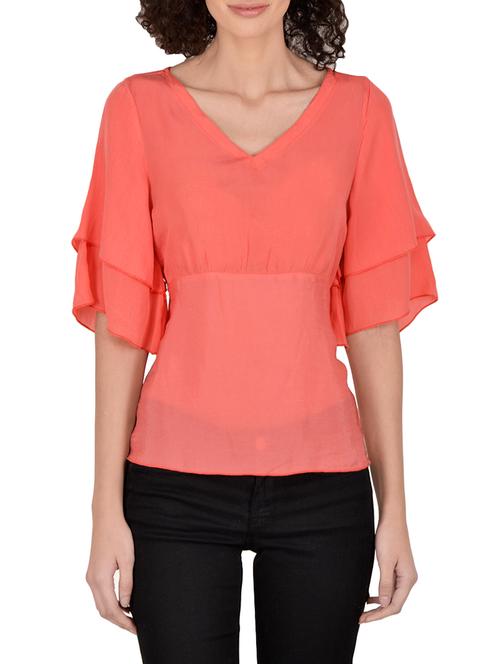fad juice pink viscose a-line top - 13931765 - Very Small Image - 1