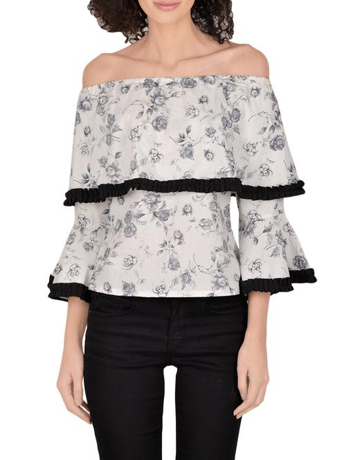 fadjuice white cotton off shoulder top - 13931766 - Very Small Image - 1