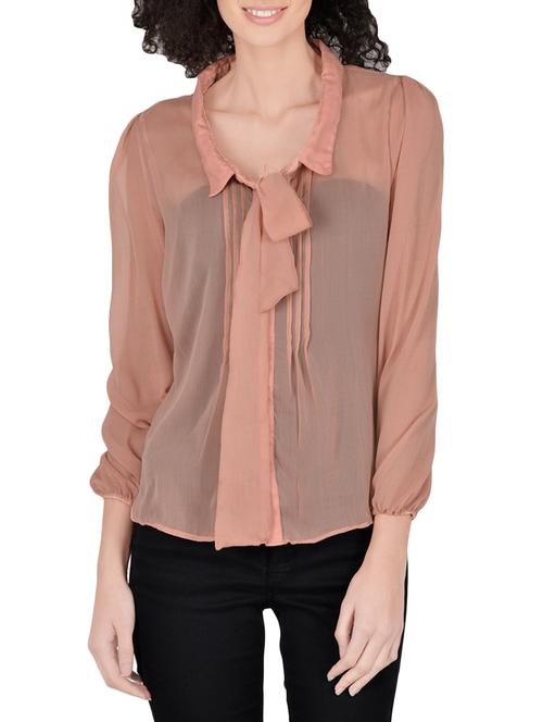 fadjuice pink chiffon a-line top - 13931772 - Very Small Image - 1