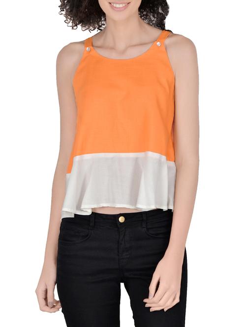 fadjuice orange cotton a-line top - 13931790 - Very Small Image - 1