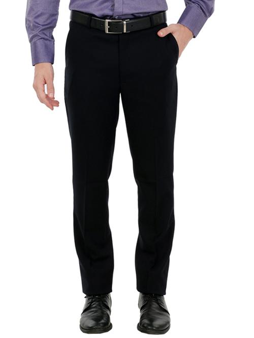 black polyester blend formal trouser - 13931987 - Very Small Image - 1