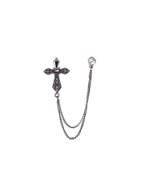 silver metal brooch - 13933125 - Very Small Image - 1