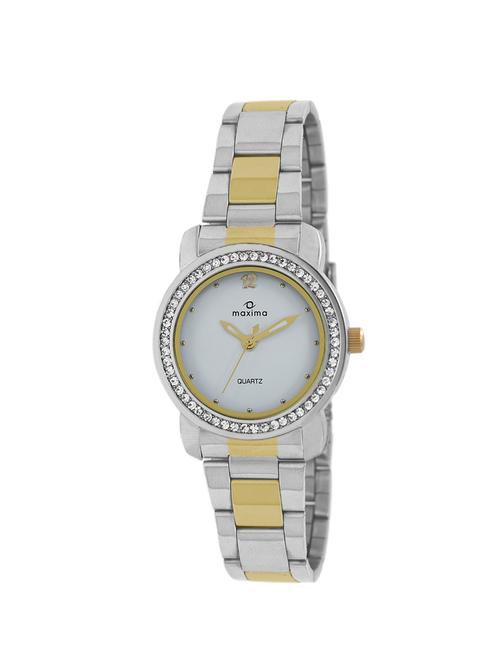 maxima white dial analog watch for women - 43015cmlt - 13933212 - Very Small Image - 1