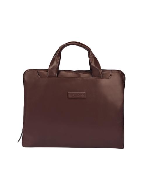 brown leatherette laptop bag - 13933454 - Very Small Image - 1