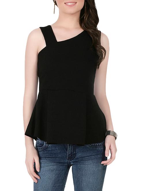 solid black peplum top - 13933613 - Very Small Image - 1
