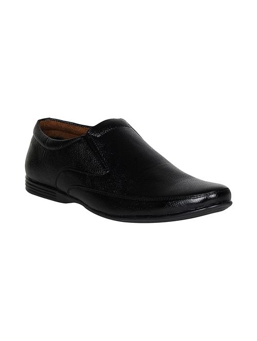 black leatherette formal slip on - 13938097 - Very Small Image - 1