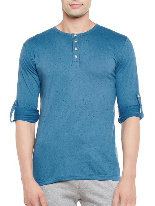 light blue cotton t-shirt - 13938728 - Very Small Image - 1