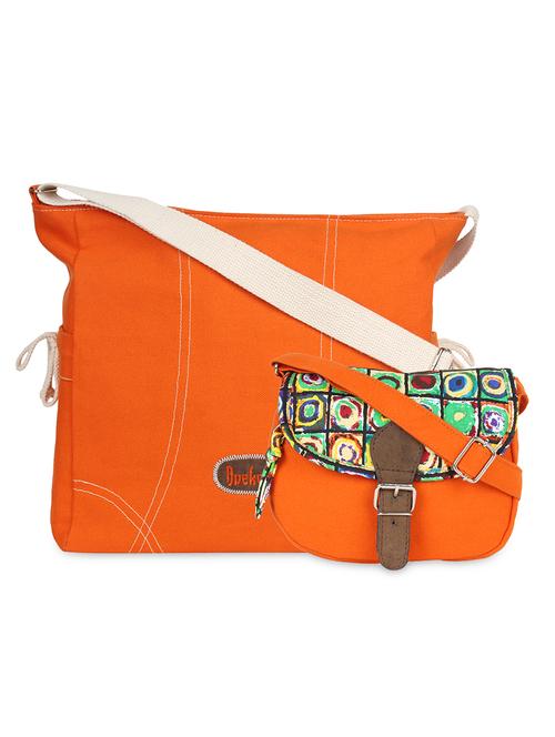 orange cotton handbag - 13939235 - Very Small Image - 1
