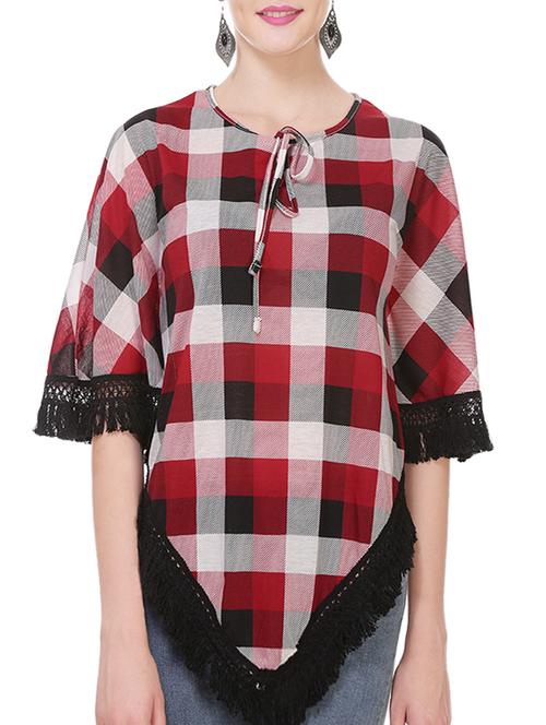 red rayon kaftan - 13939401 - Very Small Image - 1