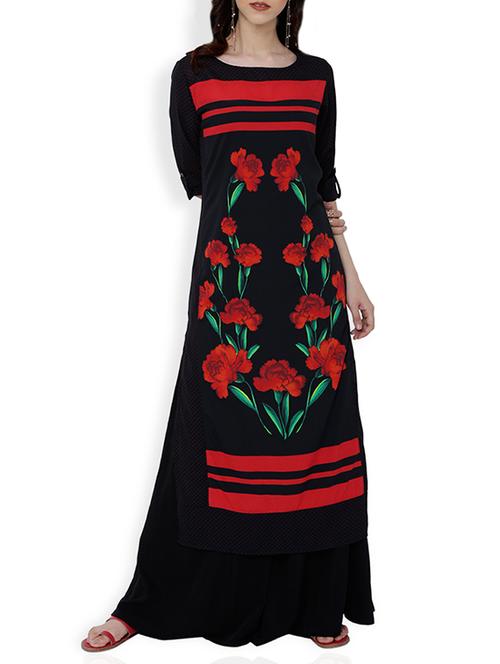 straight printed kurta - 13941490 - Very Small Image - 1