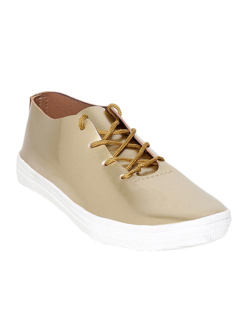 gold lace-up casual shoe - 13942142 - Very Small Image - 1