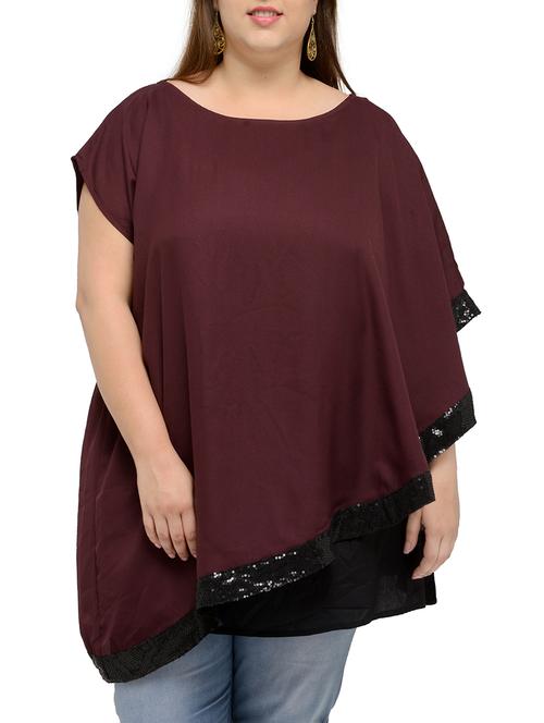 maroon regular plus top - 13945615 - Very Small Image - 1