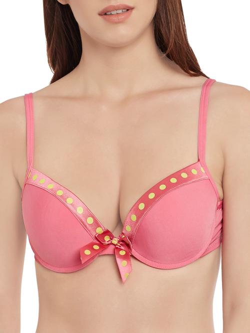 pink nylon bra - 13946438 - Very Small Image - 1