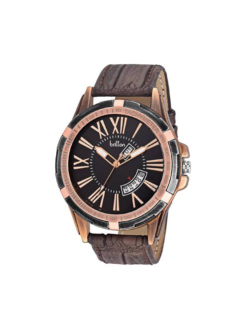 britton leatherette strap analog watch for men - 13946822 - Very Small Image - 1