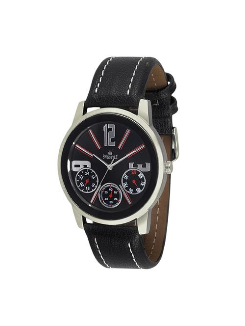 swisstyle leather analog watch for men - 13946854 - Very Small Image - 1