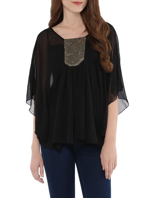black chiffon kaftan - 13947111 - Very Small Image - 1