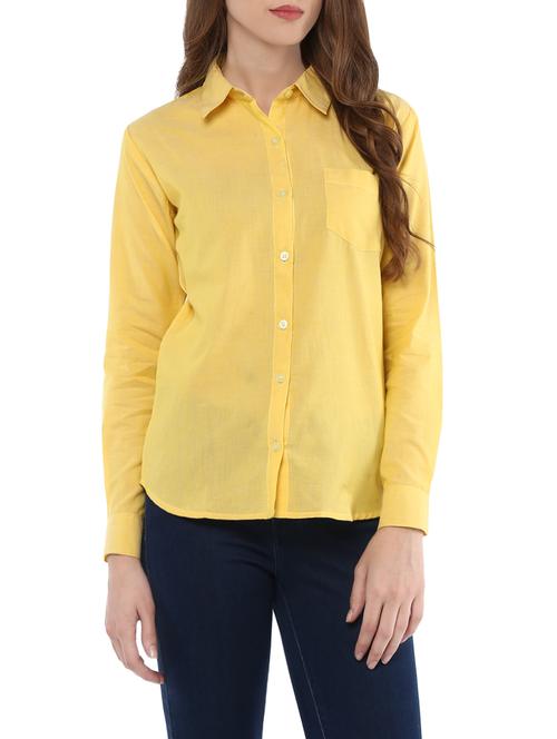 yellow cotton shirt - 13947193 - Very Small Image - 1