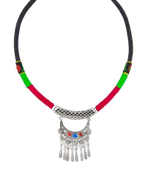 red brass tribal necklace - 13948180 - Very Small Image - 1