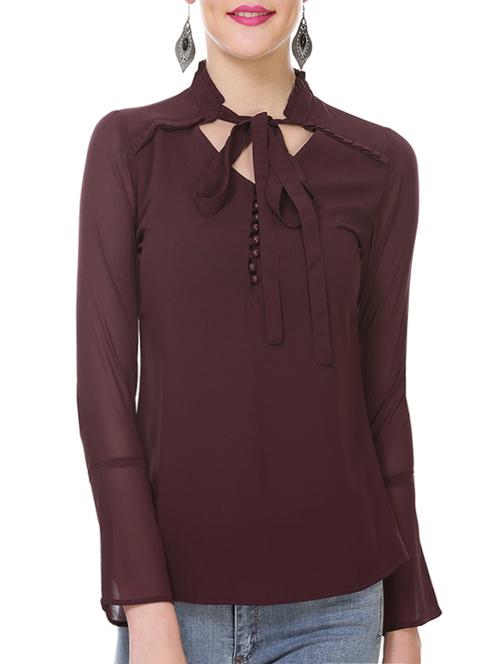brown regular top - 13948567 - Very Small Image - 1