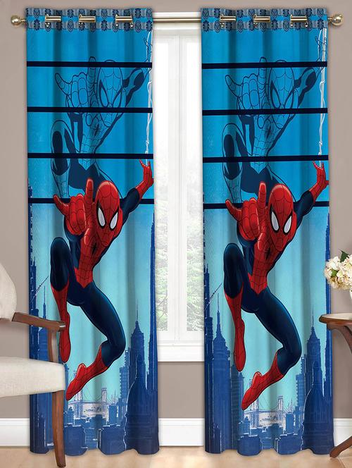 spiderman printed kids single door curtain - 13948980 - Very Small Image - 1