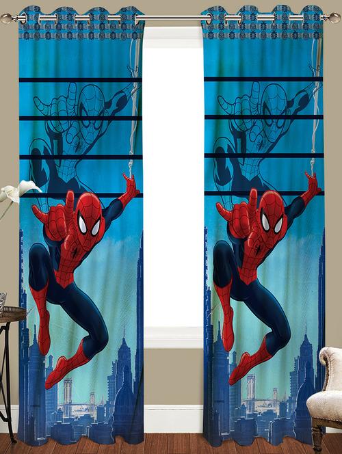 marvel spider man kids single door curtain - 13949008 - Very Small Image - 1