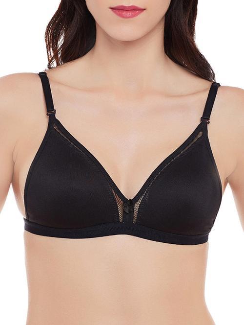 black cotton t-shirt bra - 13949439 - Very Small Image - 1