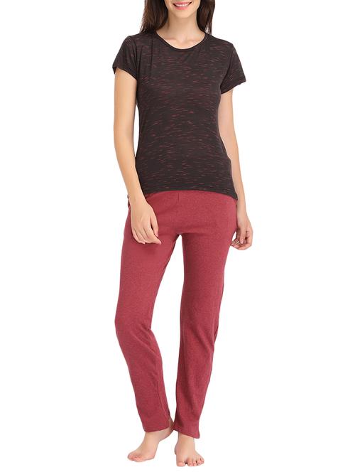 red cotton pyjama nightwear set - 13949526 - Very Small Image - 1