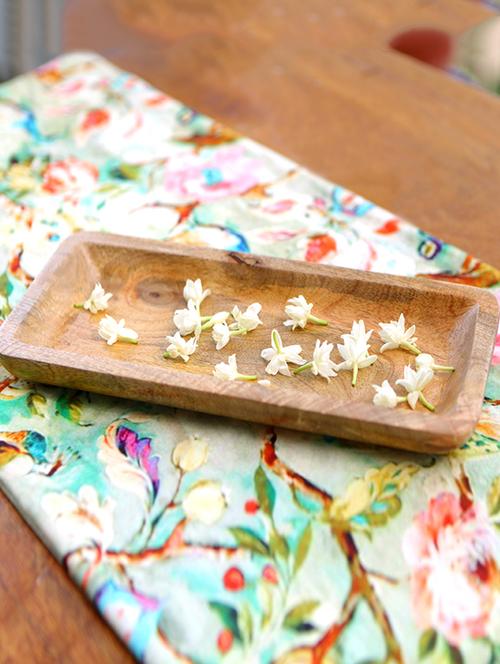 wooden handmade serving tray (11.7") - 13952618 - Very Small Image - 1