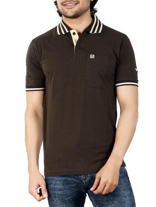 brown cotton t-shirt - 13959736 - Very Small Image - 1