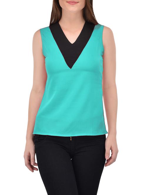 contrast neck panel top - 13961927 - Very Small Image - 1