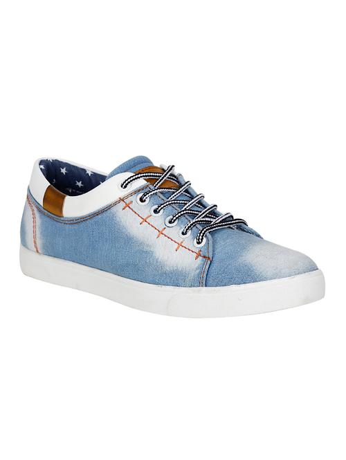 light blue denim lace up sneaker - 13962975 - Very Small Image - 1