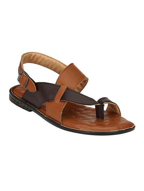 tan leather back strap sandal - 13964340 - Very Small Image - 1