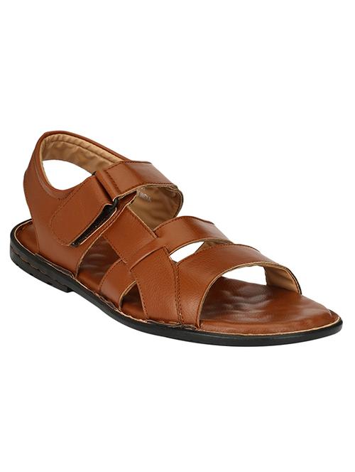 tan leather back strap sandal - 13964341 - Very Small Image - 1