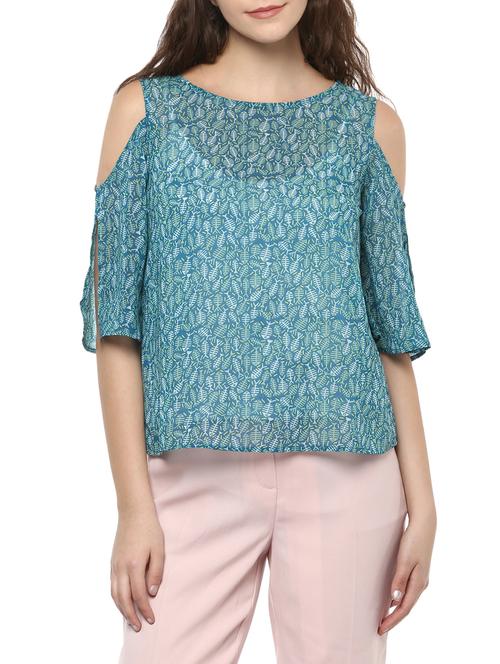 blue printed regular top - 13965424 - Very Small Image - 1