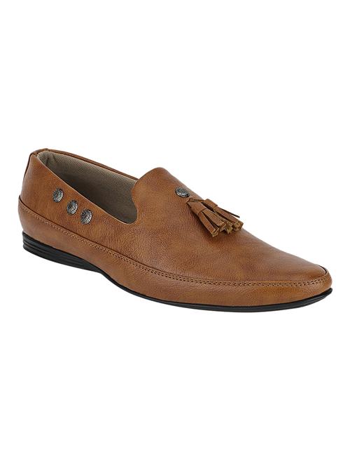 tan leatherette slip on shoes - 13968827 - Very Small Image - 1