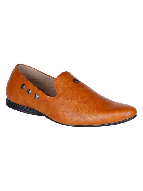 tan leatherette slip on loafer - 13968828 - Very Small Image - 1