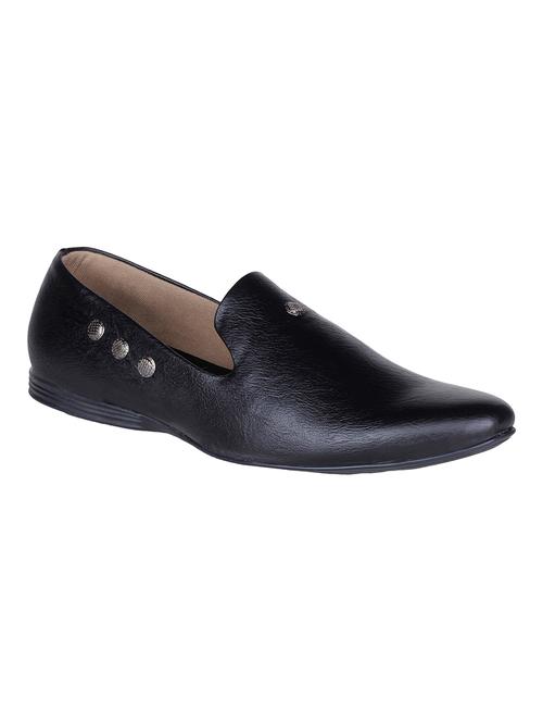 black leatherette casual slip on - 13968829 - Very Small Image - 1
