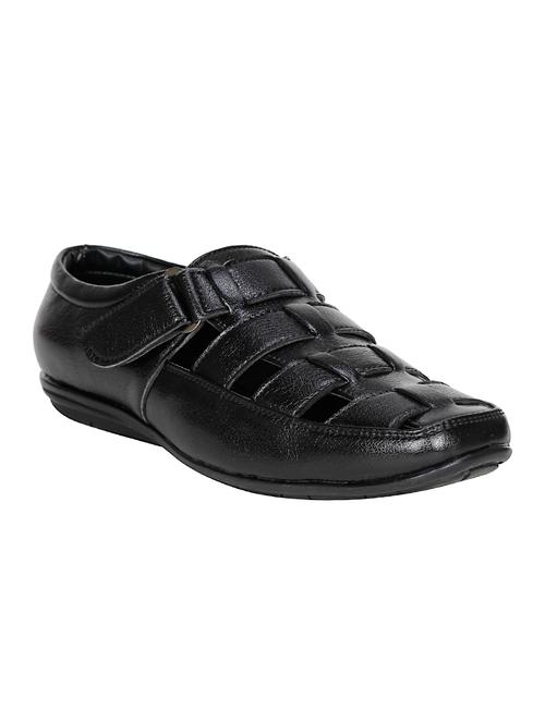 black leather slip on sandal - 13968919 - Very Small Image - 1