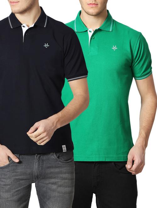 multi colored cotton t-shirt (set of 2) - 13969187 - Very Small Image - 1