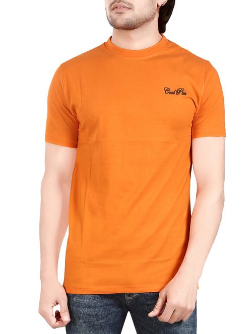 orange cotton t-shirt - 13972437 - Very Small Image - 1