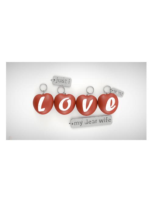 the print cart paper i love you painting - 13972711 - Very Small Image - 1