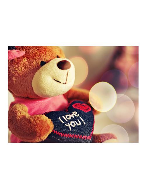 the print cart paper i love you teddy bear painting - 13972714 - Very Small Image - 1