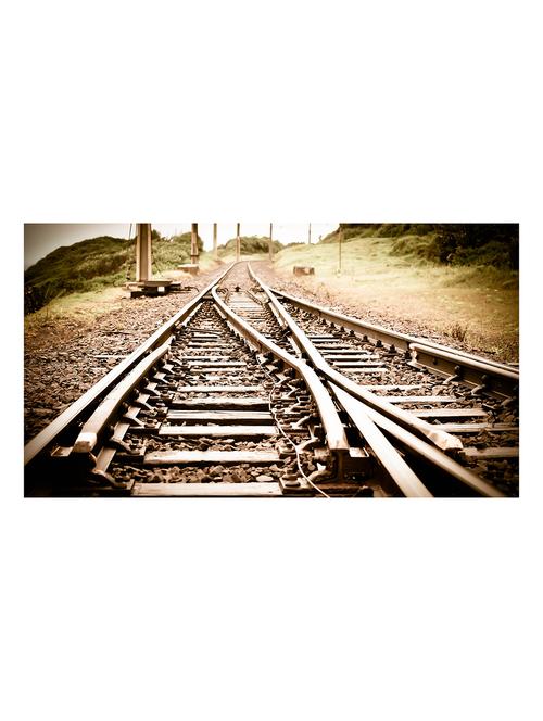 the print cart paper train tracks painting - 13972781 - Very Small Image - 1