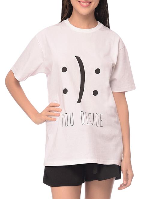 white cotton regular tshirt - 13973674 - Very Small Image - 1