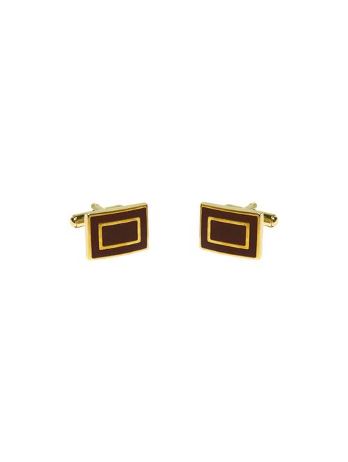 brown metal cufflink - 13974318 - Very Small Image - 1