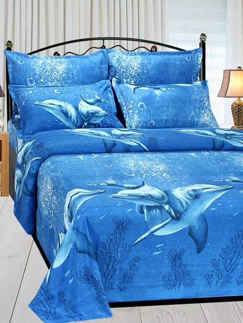 loomsense 100% cotton double bed sheet - 13975786 - Very Small Image - 1