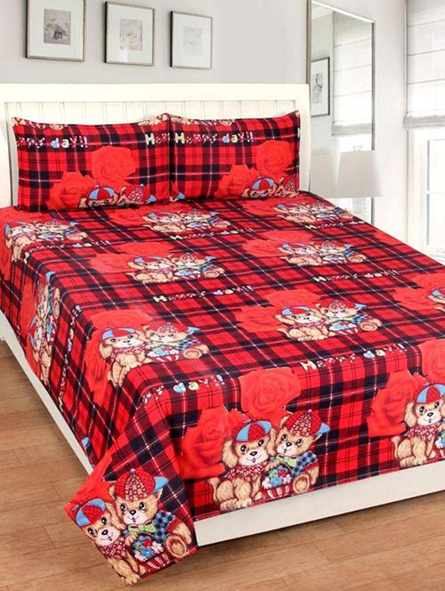 loomsense 100% cotton double bed sheet - 13975787 - Very Small Image - 1