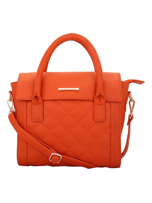 orange leatherette regular handbag - 13975850 - Very Small Image - 1