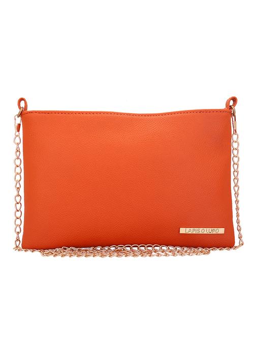 orange leatherette regular sling bag - 13975857 - Very Small Image - 1